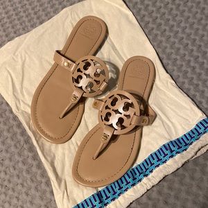 Tory Burch Miller sandal shade make up size 9